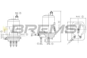 BREMSI FE0060 - FILTRO COMBUSTIBLE