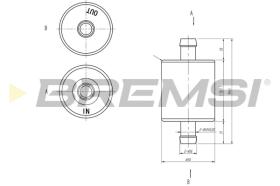 BREMSI FE0148 - FILTRO COMBUSTIBLE