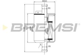 BREMSI FE0149 - FILTRO COMBUSTIBLE