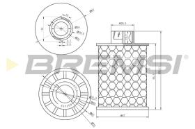 BREMSI FE0150 - FILTRO COMBUSTIBLE