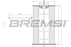 BREMSI FE0154 - FILTRO COMBUSTIBLE