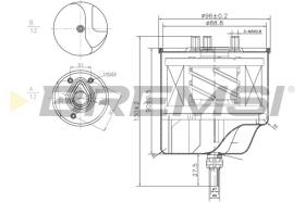 BREMSI FE0156 - FILTRO COMBUSTIBLE