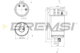 BREMSI FE0158 - FILTRO COMBUSTIBLE