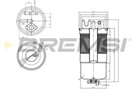 BREMSI FE0159 - FILTRO COMBUSTIBLE