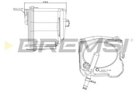 BREMSI FE0161 - FILTRO COMBUSTIBLE