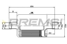 BREMSI FE0324 - FILTRO COMBUSTIBLE