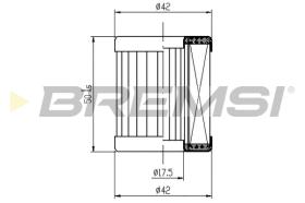 BREMSI FE0325 - FILTRO COMBUSTIBLE