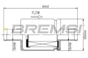 BREMSI FE0328 - FILTRO COMBUSTIBLE