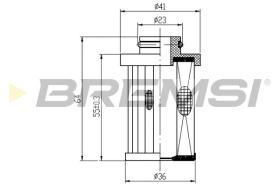 BREMSI FE0331 - FILTRO COMBUSTIBLE