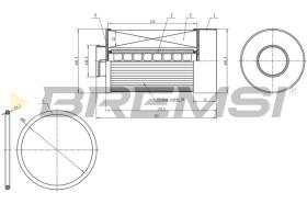 BREMSI FE0333 - FILTRO COMBUSTIBLE