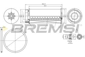 BREMSI FE0334 - FILTRO COMBUSTIBLE