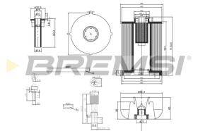 BREMSI FE0337 - FILTRO COMBUSTIBLE