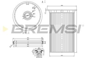 BREMSI FE0341 - FILTRO COMBUSTIBLE