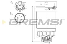 BREMSI FE0348 - FILTRO COMBUSTIBLE