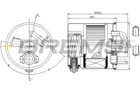 BREMSI FE0349 - FILTRO COMBUSTIBLE