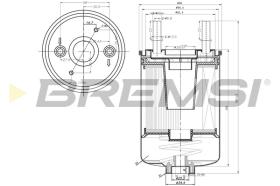 BREMSI FE0350 - FILTRO COMBUSTIBLE