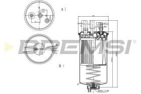 BREMSI FE0351 - FILTRO COMBUSTIBLE