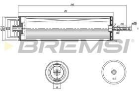 BREMSI FE0353 - FILTRO COMBUSTIBLE