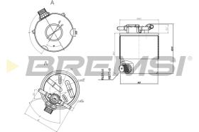 BREMSI FE0357 - FILTRO COMBUSTIBLE