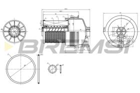 BREMSI FE0361 - FILTRO COMBUSTIBLE