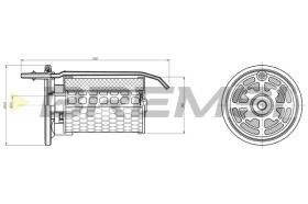 BREMSI FE0362 - FILTRO COMBUSTIBLE