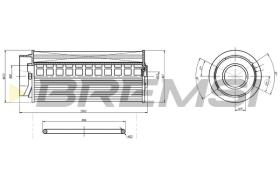 BREMSI FE0365 - FILTRO COMBUSTIBLE