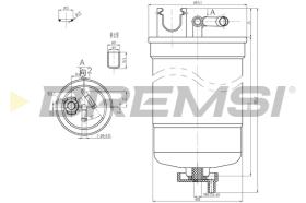 BREMSI FE0369 - FILTRO COMBUSTIBLE