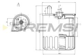 BREMSI FE0370 - FILTRO COMBUSTIBLE