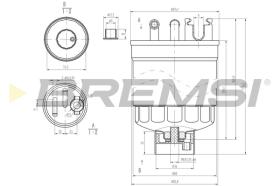 BREMSI FE0371 - FILTRO COMBUSTIBLE