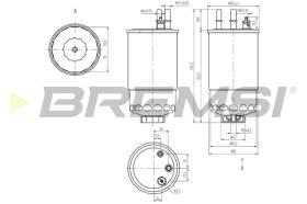 BREMSI FE0373 - FILTRO COMBUSTIBLE