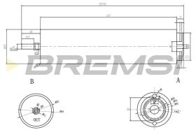 BREMSI FE0374 - FILTRO COMBUSTIBLE