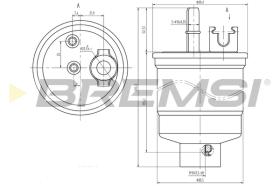 BREMSI FE0376 - FILTRO COMBUSTIBLE