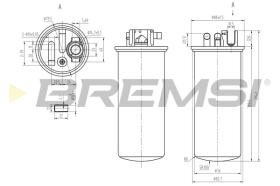 BREMSI FE0378 - FILTRO COMBUSTIBLE