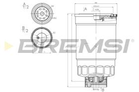 BREMSI FE0379 - FILTRO COMBUSTIBLE