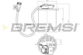 BREMSI FE0383 - FILTRO COMBUSTIBLE