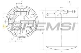 BREMSI FE0384 - FILTRO COMBUSTIBLE