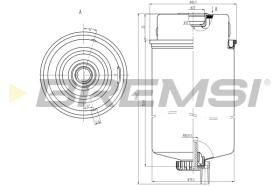 BREMSI FE0387 - FILTRO COMBUSTIBLE