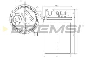 BREMSI FE0780 - FILTRO COMBUSTIBLE