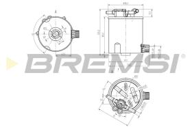 BREMSI FE0782 - FILTRO COMBUSTIBLE