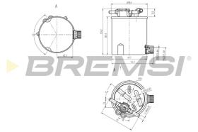 BREMSI FE0783 - FILTRO COMBUSTIBLE