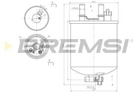 BREMSI FE0784 - FILTRO COMBUSTIBLE