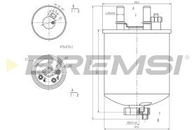 BREMSI FE0785 - FILTRO COMBUSTIBLE