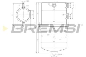 BREMSI FE0788 - FILTRO COMBUSTIBLE