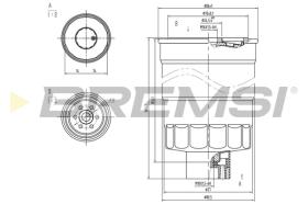 BREMSI FE0789 - FILTRO COMBUSTIBLE