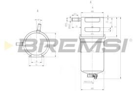 BREMSI FE0790 - FILTRO COMBUSTIBLE