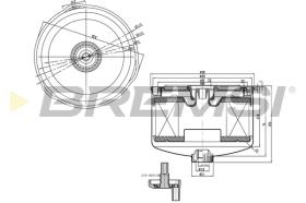 BREMSI FE0795 - FILTRO COMBUSTIBLE