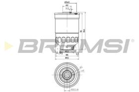 BREMSI FE0797 - FILTRO COMBUSTIBLE