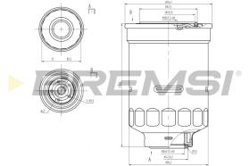 BREMSI FE0798 - FILTRO COMBUSTIBLE