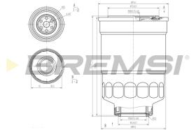 BREMSI FE0799 - FILTRO COMBUSTIBLE