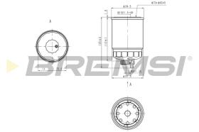 BREMSI FE0801 - FILTRO COMBUSTIBLE